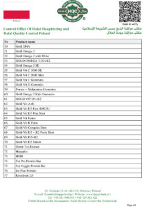 Certyfikat Halal 2025