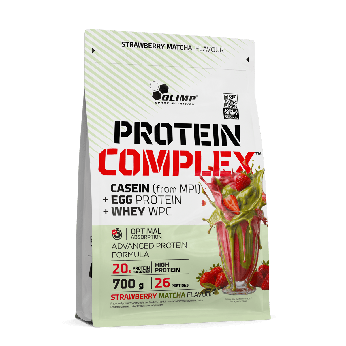Protein Complex 700 g Strawberry Matcha